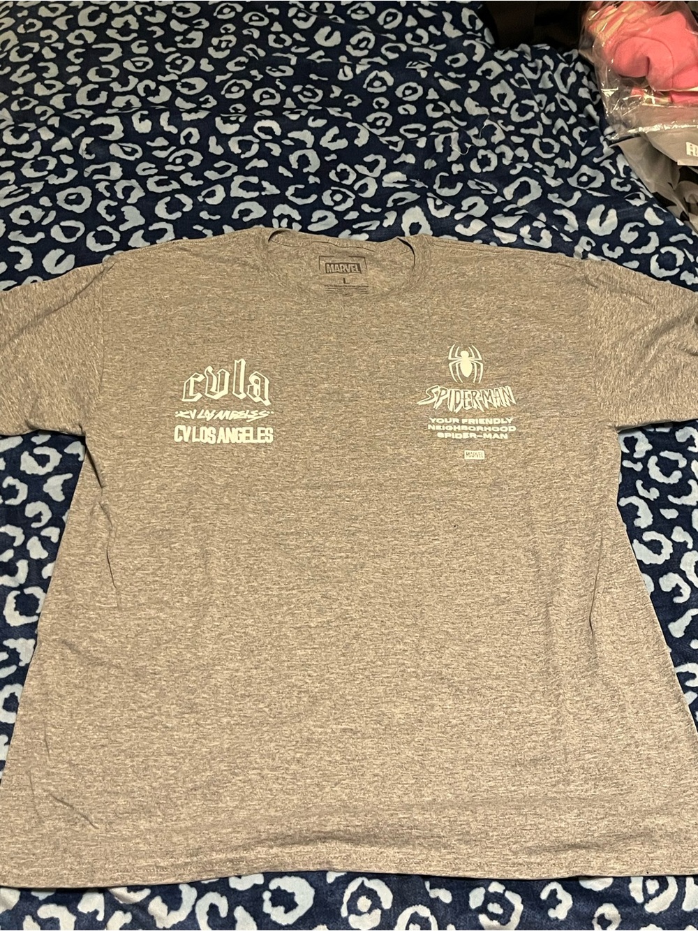 Marvel Gray Spider-Man Graphic Short Sleeve Tee